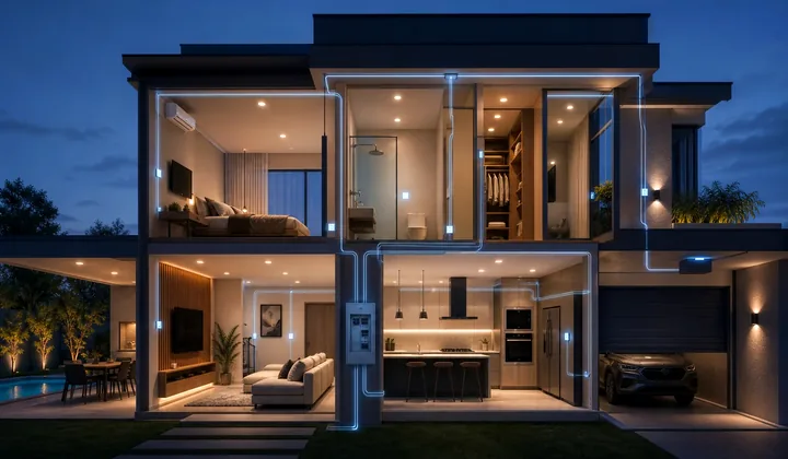 Imagem de instalação elétrica residencial